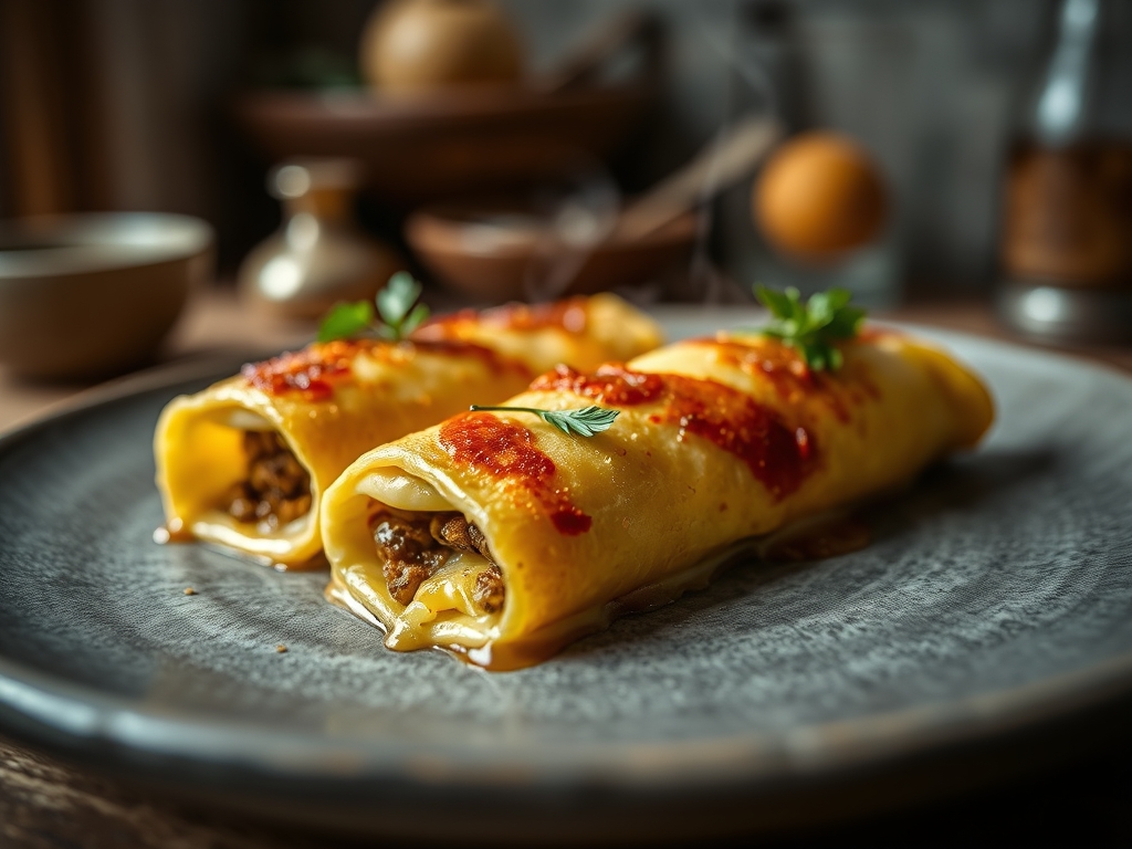 Canelones de espinafre e ricota