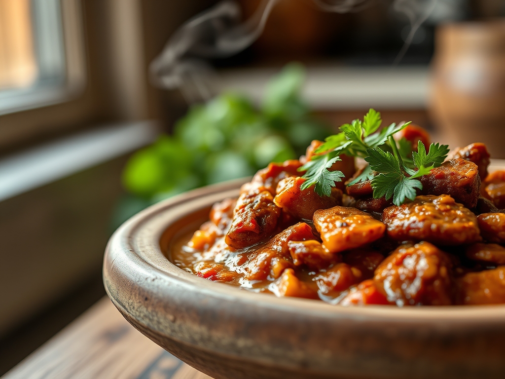 Chili com carne panela cheia
