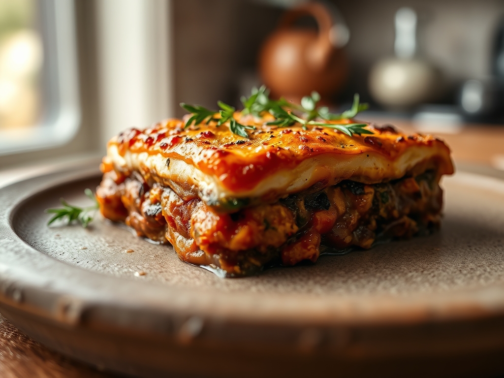 Moussaka grega monumental