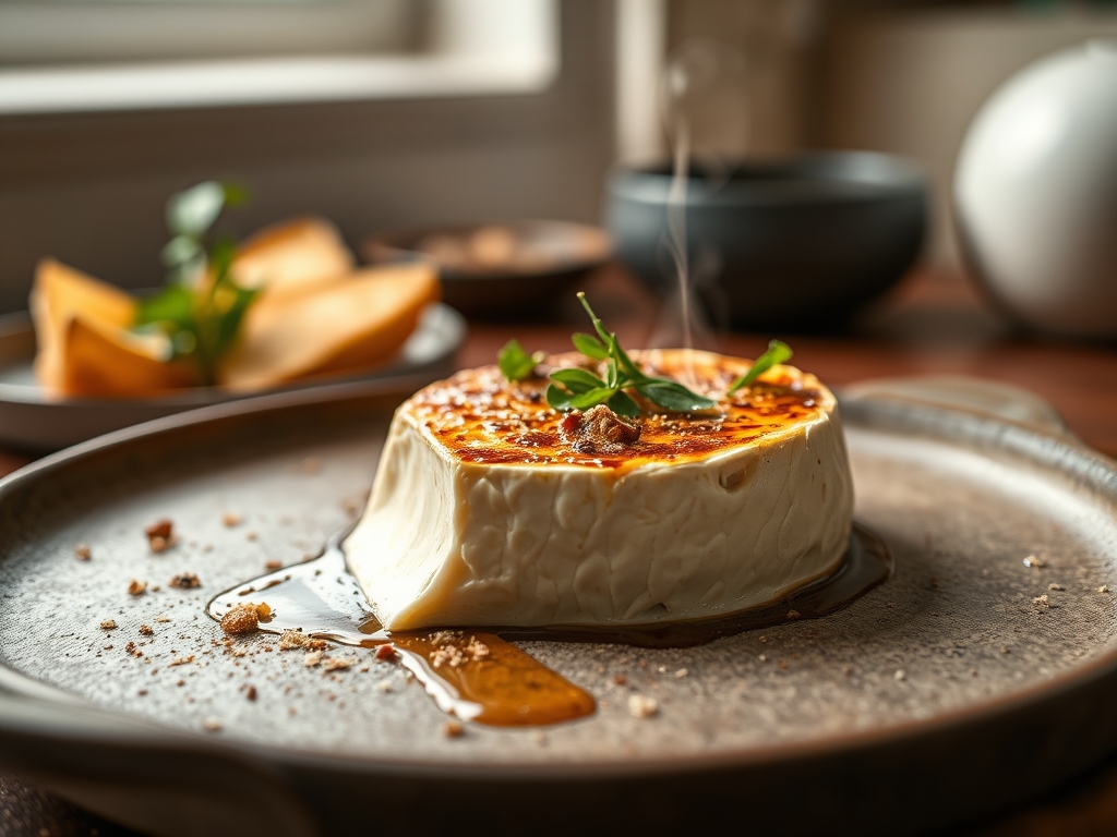 Queijo Brie ao forno gigante