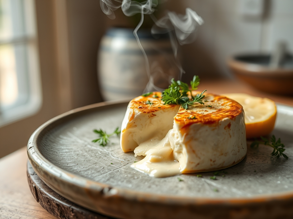 Queijo Brie ao forno gigante