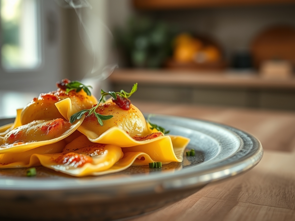 Ravioli artesanal gigante
