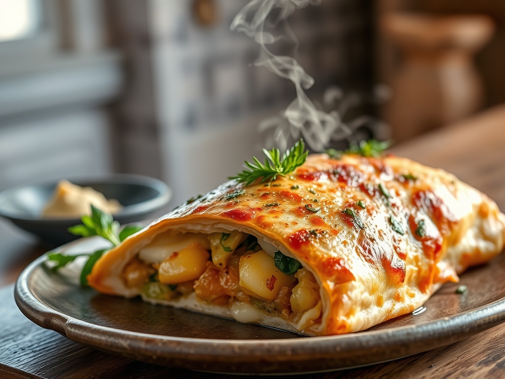 Calzone de três queijos XL
